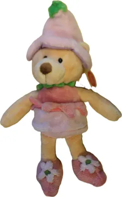 Produktbild von Teddy Hermann - 946205 -  Blumenkind Bär, rosa, Plüsch, 25cm