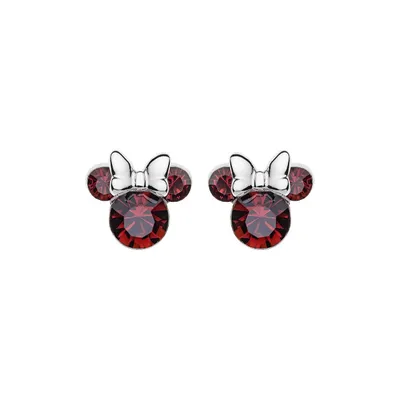 Produktbild von Original Disney Mickey Maus Ohrstecker mit Geburtsstein Pfosten und Nussrücken