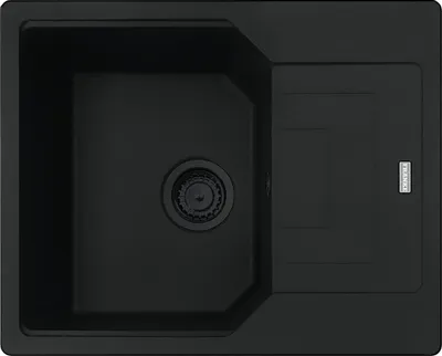 Obrázek produktu pro Dřez FRANKE URBAN UBG 611-62 v provedení BLACK MATT - BLACK COLLECTION se středovým voličem z nerezové oceli / Velikost výřezu 600 x 480 mm R15 / Granitový dřez