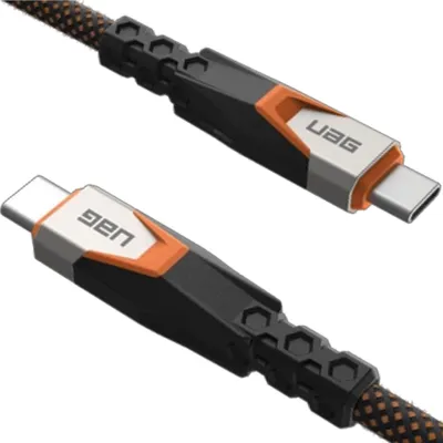 Zdjęcie produktu dla Urban Armor Gear 9B4415114097, 0,75 m, USB C, USB C, USB 3.2 Gen 2x2, 0,48 Gbit/s, Czarny, Pomarańczowy
