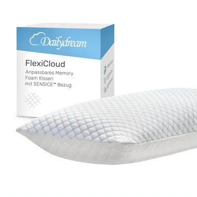Obrázok produktu pre Vankúš pod krk FlexiCloud, 80 x 40 cm, biely