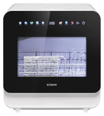 Image de Mini Lave vaisselle avec écran tactile Blanc Bomann TSG5702-Blanc