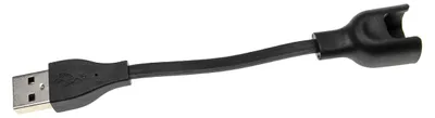 Produktbild von vhbw USB Ladekabel kompatibel mit Huawei Honor 5, 4 Smartwatch Fitnesstracker - Ladestation Schwarz, 12,5 cm