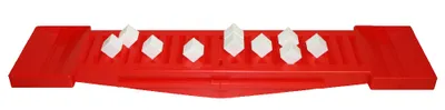 Produktbild von EDUPLAY 120-251 Wippwaage mit 10 Gewichtswürfeln, rot