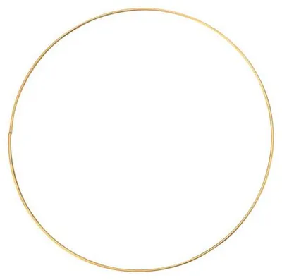 Produktbild von Glorex Metallring gold, 20 cm Durchmesser, 0,3 cm Stärke, für Bastelarbeiten