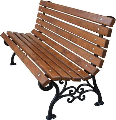 Produktbild von Casa Padrino Jugendstil Gartenbank Braun / Schwarz 180 x 42 x H. 73 cm - Sitzbank Parkbank Holzbank - Gartenmöbel