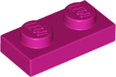 Produktbild von 50 Stück LEGO, Teil Nr. 3023 in Magenta (Magenta)