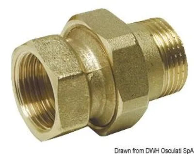 Zdjęcie produktu dla Prosty 3-sztuka złącze 3/8" Osculati 17.273.00