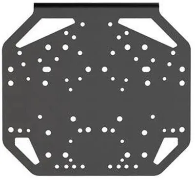 Immagine prodotto di Piastra di montaggio universale Moza Racing, piastra freno a mano, nero, acciaio, 200 mm, 220 mm, 55 mm