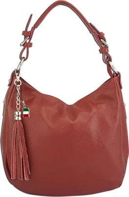 Zdjęcie produktu dla Florence skórzana torba na ramię shopper czerwona OTF134R