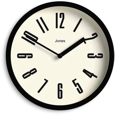 Productafbeelding van Ronde klok voor de keuken | Mini retro klok | 20 cm | Zwart | Eenvoudige cijfers | Perfect voor kinderkamers, kantoren en ruimtes van alle groottes