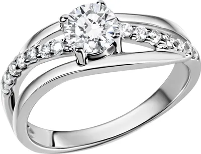 Produktbild von Zeeme Silber Ring 925/- Sterling Silber weiß 054 (17,2) Zirkonia weiß 471270198