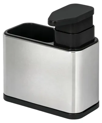Image de Organisateur de cuisine, en acier inoxydable, distributeur de savon, dimensions : 11 x 18 x 19 cm