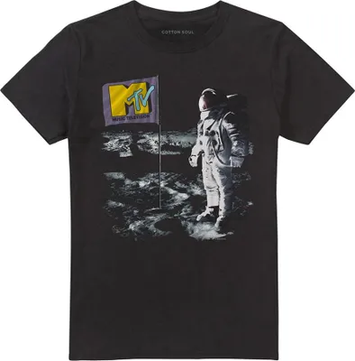 Produktbild von MTV - "Moon Walk" T-Shirt für Herren/Damen Uni TV28749 (5XL) (Schwarz)