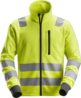 Produktbild von Snickers AllroundWork Hi-Vis Arbeitsjacke m. Reißverschluss, Kl. 2/3, EN 20471 High-Vis Gelb-M
