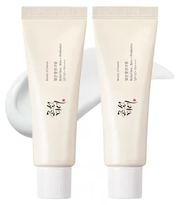 Produktbild von Beauty of Joseon Relief Sun Rice + Probiotics SPF 50+ Doppelpack 2×50 ml – leichte Sonnencreme mit hohem UVA/UVB-Schutz, Rice & Probiotics Pflege