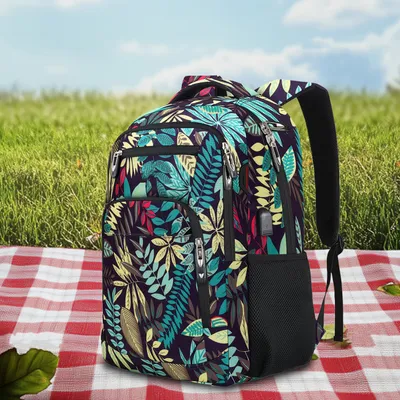 Produktbild von STILVORA Laptoprucksack Wanderrucksack USB-Ladeanschluss,Reisetasche mit Diebstahlsicheres Fach & Wasserdicht und atmungsaktiv