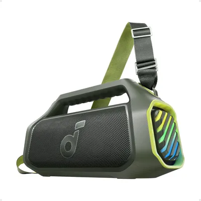 Produktbild von soundcore Boom 2 Plus Outdoor BT, tragbarer Lautsprecher,2+2 Channel, BassUp 2.0, 20h, Schnellladung, IPX7 wasserdicht, RGB Lichter, USB-C, Power Bank