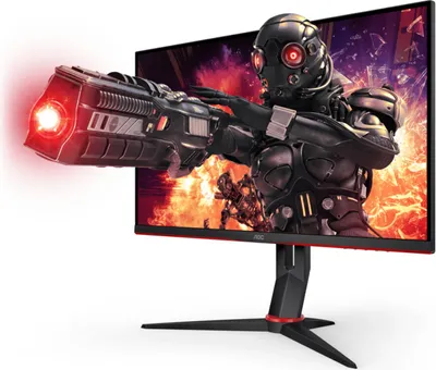 Produktbild von AOC G2 24G2ZU/BK, 60,5 cm (23.8"), 1920 x 1080 Pixel, Full HD, LED, 1 ms, Schwarz, Rot