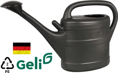 Produktbild von GELI Gießkanne aus Recycling-Kunststoff mit Brause 10 Liter anthrazit