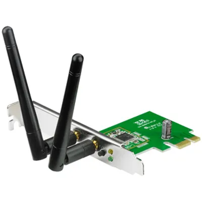 Produktbild von ASUS PCE-N15, Eingebaut, Kabellos, PCI Express, WLAN, Wi-Fi 4 (802.11n), 300 Mbit/s