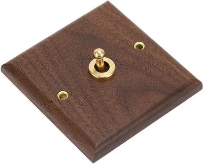 Immagine prodotto di Interruttore per pannello da parete in legno di noce 250 V