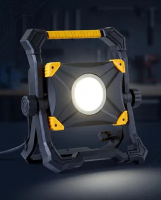 Produktbild von Northpoint LED Baustrahler Arbeitsstrahler 100W 9000 Lumen mit USB-Ausgang stufenlos dimmbar rückseitige Steckdose #1, KI-generiertes Bild