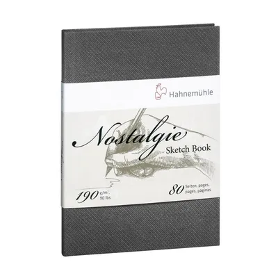 Produktbild von Hahnemühle Nostalgie Skizzenbuch - 190 g/m² - DIN A5 Hochformat - 40 Blatt/80 Seiten