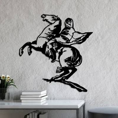 Image de Wallity, Banksy 10, Accessoire mural décoratif en métal, noir, 100 % METAL, 68 x 72 cm