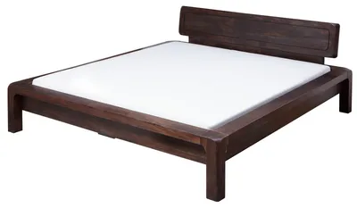 Produktbild von MASSIVMOEBEL24.DE Bett Akazie 200x200x80 tabak lackiert BUENO #031