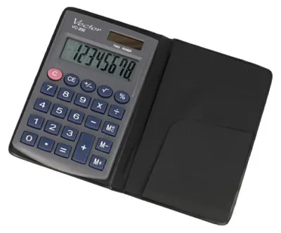 Imagen del producto de Calculadora vectorial KAV VC-200III, 8 dígitos, 62,5 x 98,5 mm, color gris