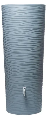 Produktbild von Garantia NATURA 2in1 Regenspeicher Regentonne Regenspeicher 350 L, 62x62x150 cm (LxBxH), ocean blaugrau; 326153