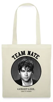 Produktbild von Spreadshirt Gossip Girl Team Nate Stoffbeutel, One size, Natur