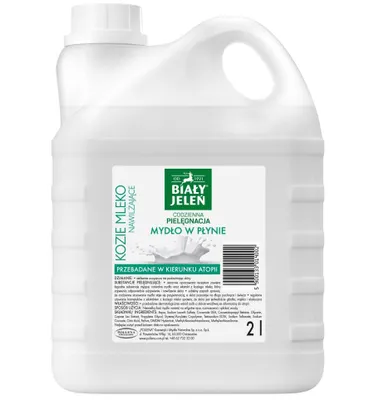 Zdjęcie produktu dla Biały Jeleń Mydło w Płynie Kozie Mleko Zapas 2 l