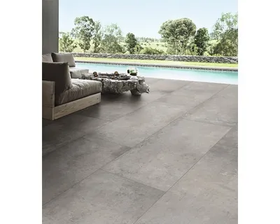 Produktbild von FLAIRSTONE Feinsteinzeug Terrassenplatte Loft Grey rektifizierte Kante 120 cm x 60 cm x 2 cm