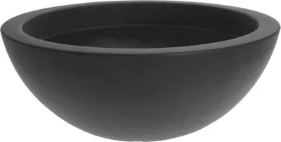 Produktbild von Anthrazit runde Schale Garten Topf 52x20cm