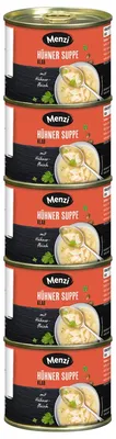Image de Soupe claire au poulet aromatique Menzi entrée idéale 200ml paquet de 5