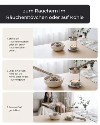 Produktbild von Incensera Weihrauch zum Räuchern 500 g, echtes Harz Boswellia papyrifera