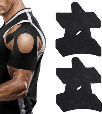 Obrázek produktu pro 20 elastických kineziologických pásků, voděodolné a prodyšné kineziologické pásky, elastické sportovní obvazy bez latexu pro stabilitu ramene a posílení ramenních svalů