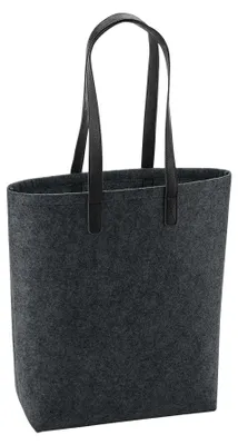 Immagine prodotto di Bagbase - Borsa della spesa "Premium", feltro FK1132 (taglia unica) (carbone/nero screziato)