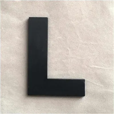 Obrázek produktu pro Wandaufkleber Buchstabe schwarz 9 x 7,4 cm, Buchstabe L