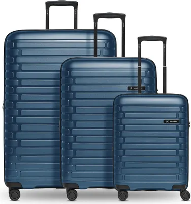 Produktbild von Pactastic Collection 04 Trolley-Set S+ / M+ / L+ Navy Blue - Metallic dunkelblau 55cm