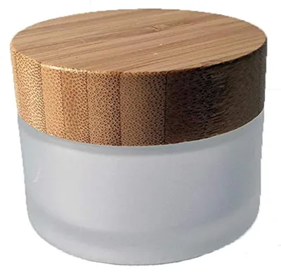 Glas 50 ml mit Bambusdeckel, Ø 60 mm, Höhe 46 mm