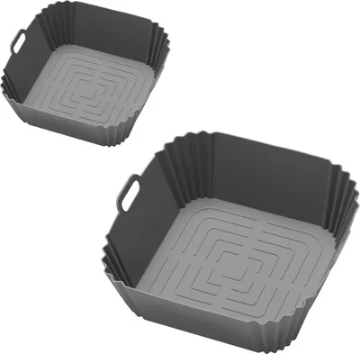 INF Silikon-Heißluftfritteusen-Einlegeset für Ninja FN101GY Grau