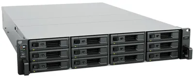 Produktbild von Synology SA3610 - NAS-Server - 12 Schächte - Rack - einbaufähig - SATA 6Gb/s / SAS - RAID RAID 0, 1, 5, 6, 10, JBOD, RAID F1 - RAM 16 GB - Gigabit Ethernet / 10 Gigabit Ethernet - iSCSI Support - 2U