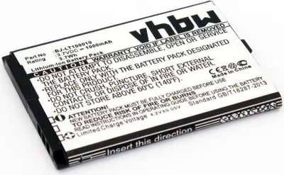 Produktbild von vhbw Akku kompatibel mit Panasonic KX-TU328EXBE, KX-TU349, KX-TU339, KX-TU339EXBE Handy Smartphone Telefon (1000 mAh, 3,7 V, Li-Ion)
