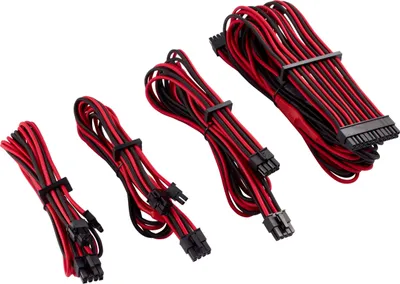 Produktbild von Corsair CP-8920219, Männlich, Weiblich, Gerade, Gerade, Schwarz, Rot