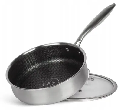 Produktbild von Edenberg Tiefe Antihaft-Pfanne mit Deckel Stahl 28cm Induktion