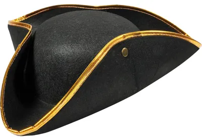 Piratenhut Dreispitz aus Kunstleder für Erwachsene, braun