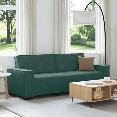Produktbild von Möbel 3-Sitzer-Sofa Dunkelgrün 180 cm Samt - Klassische Sofas 4105032